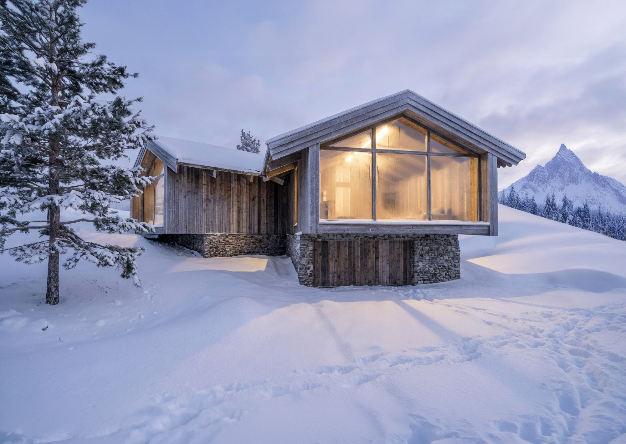 Villa alpine à Megève – plan 1